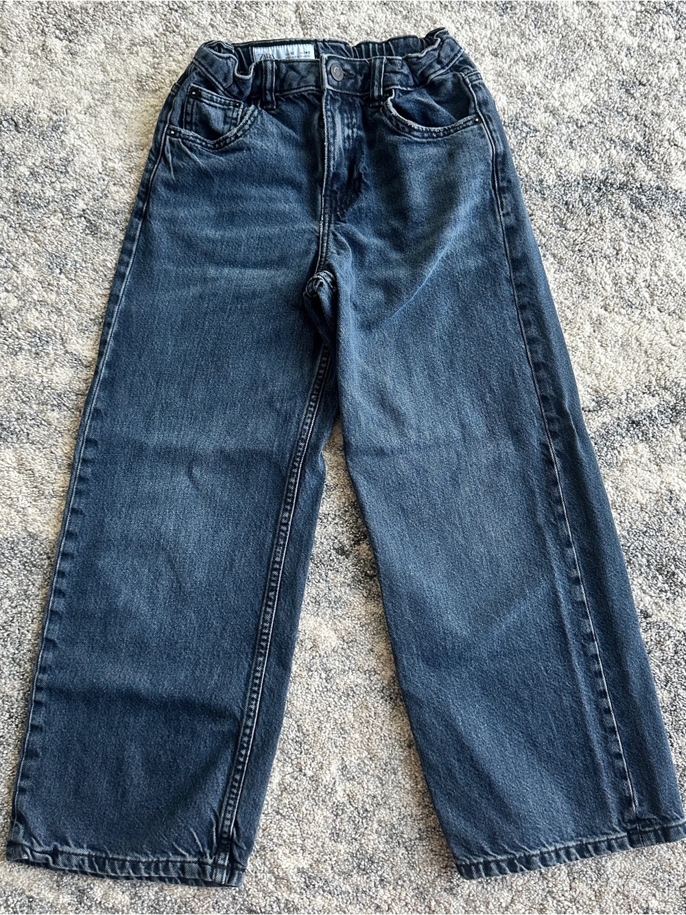 Zara Girls Dark Blue Wide-Leg Jeans size 10/ 140cm